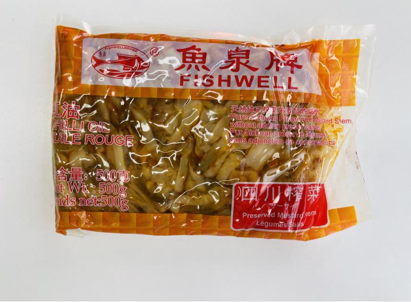 中国 鱼泉 红油 四川榨菜 500G