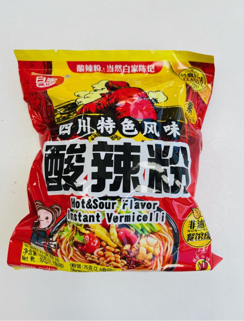 中国 白家 酸辣粉 75G
