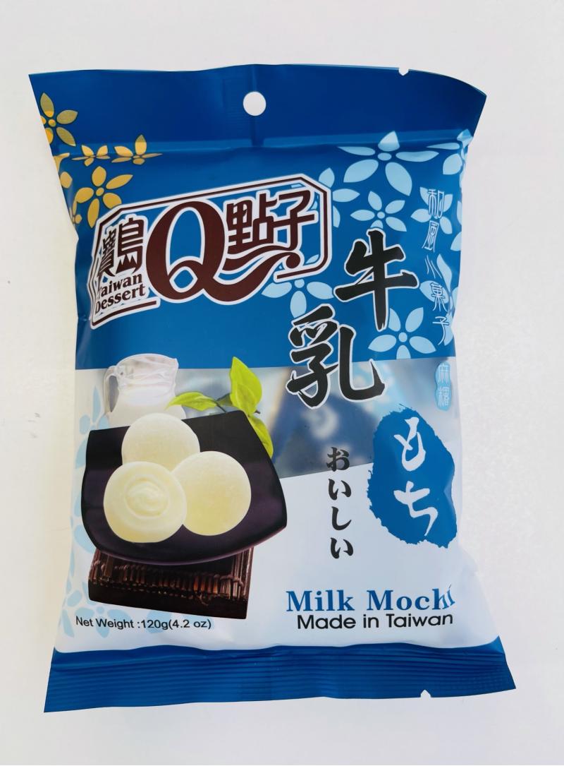 台湾 宝岛Q点子 牛乳味麻薯 120G