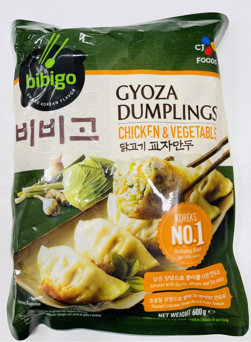 韩国BIBIGO 鸡肉蔬菜饺子 600G
