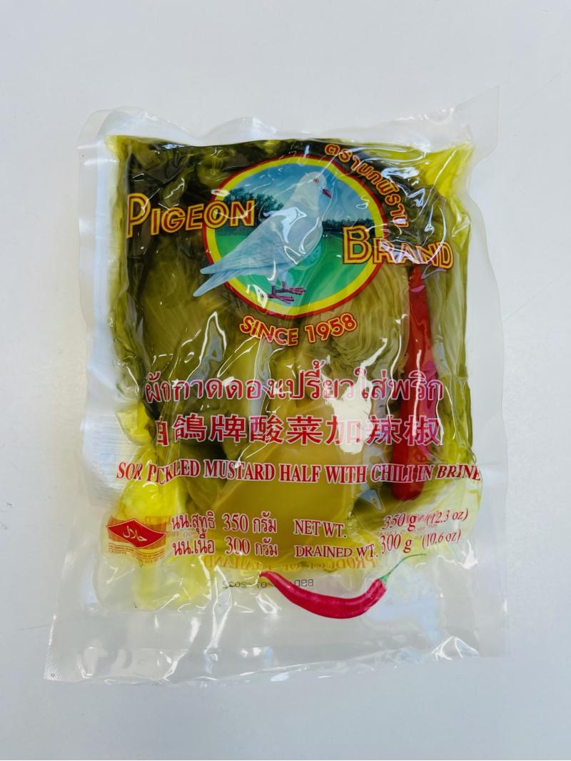 泰国 白鸽牌酸菜加辣椒 350G