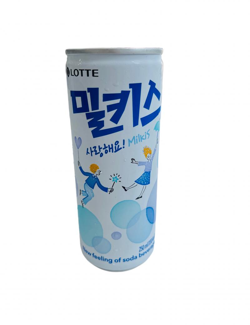 韩国LOTTE 牛奶碳酸饮料 250M L