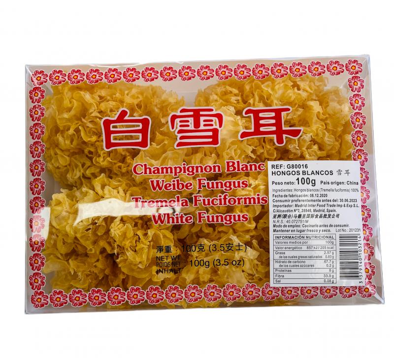 中国 盒装白雪耳 银耳 100G