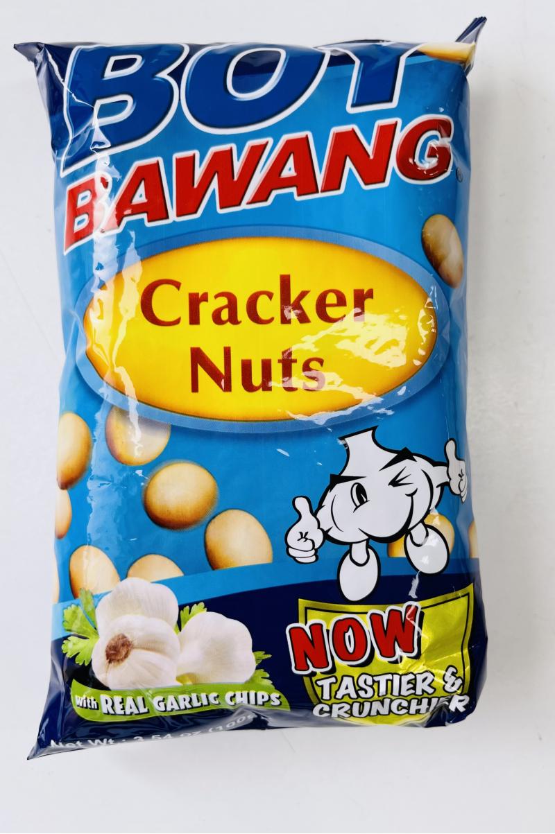 PHILIPPINES BOY BAWANG CRACKER NUTS REAL GARLIC CHIPS 100G