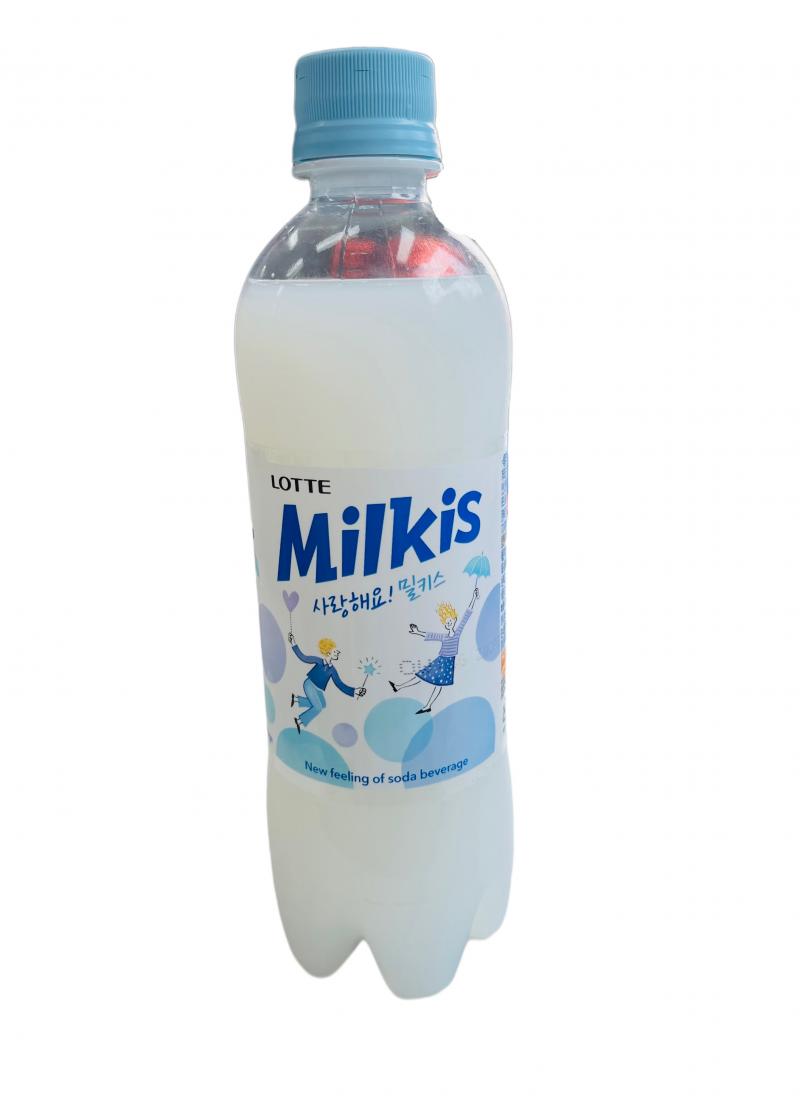韩国LOTTE 牛奶碳酸饮料 500ML