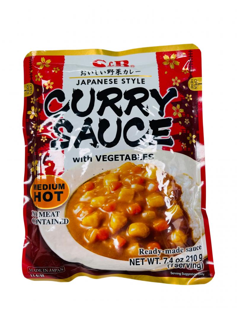  JAPANESE CURRY SAUCE WITH VEGETABLE-HOT 210G