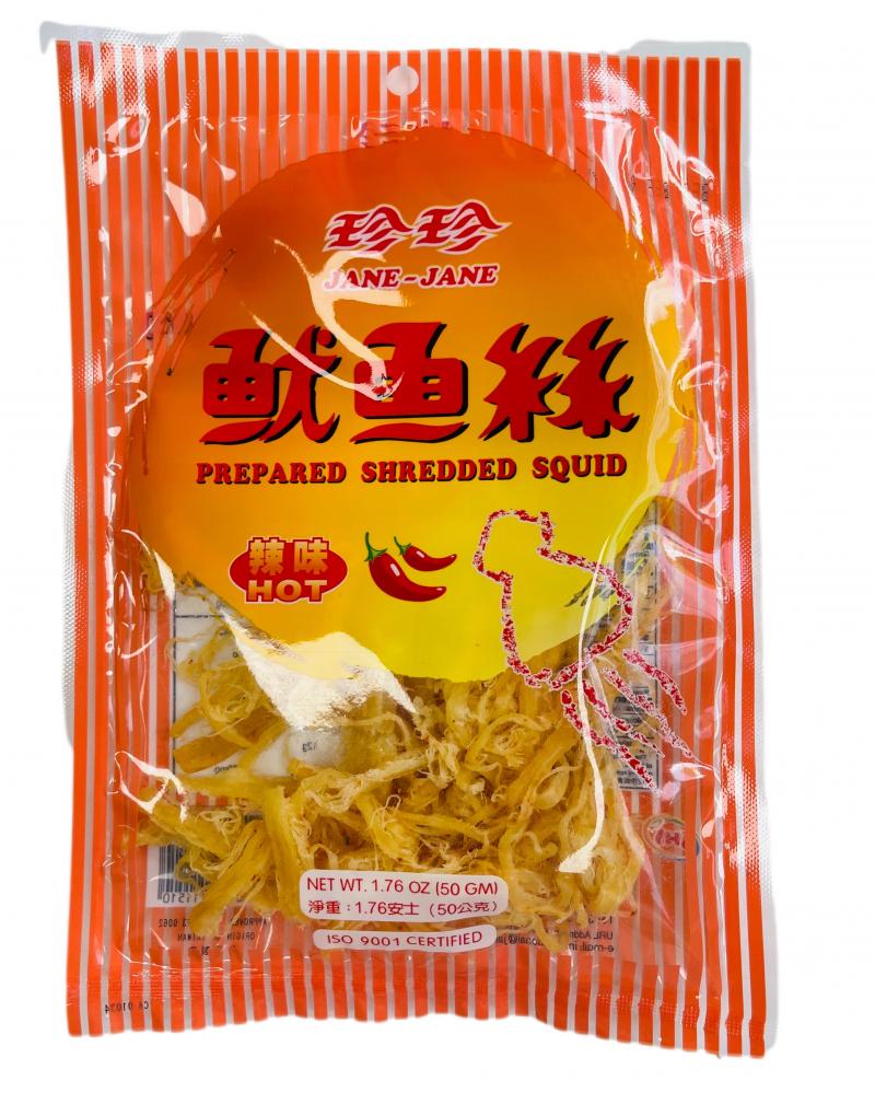 珍珍 鱿鱼丝 辣味 50G