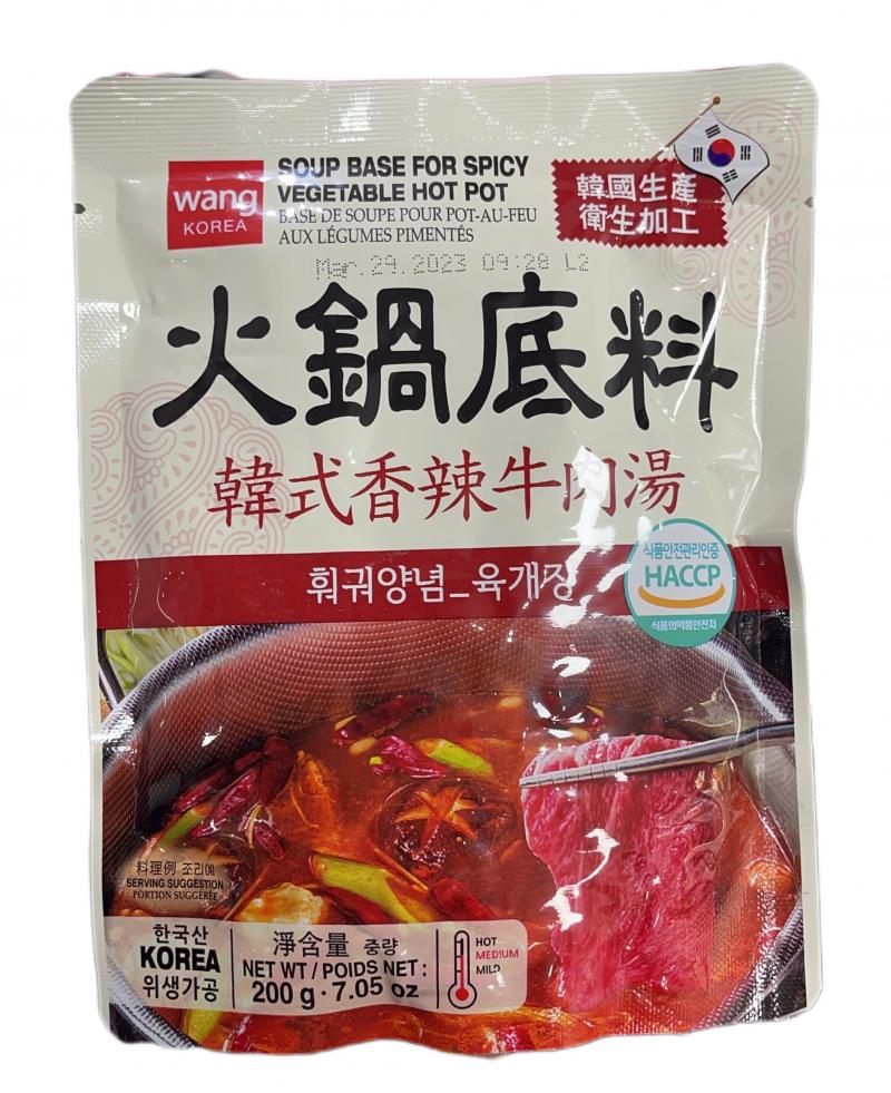 韩国火锅底料牛肉汤 200G