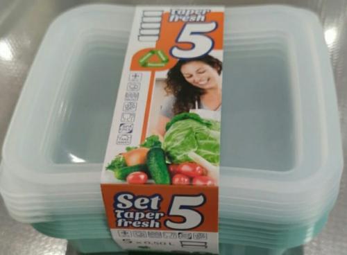 方形塑料午餐盒 5*0.5L