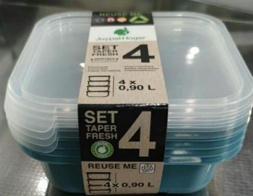 塑料午餐盒 4*0.9L