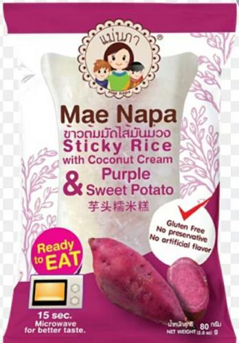 泰国 MAE NAPA 紫薯糯米糕 80G