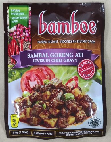 印尼 BAMBOE 辣肝酱料包 54g
