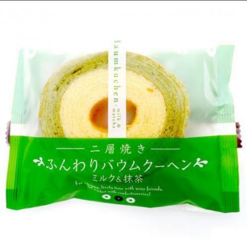 日本 太阳 年轮蛋糕 牛奶抹茶味 75g