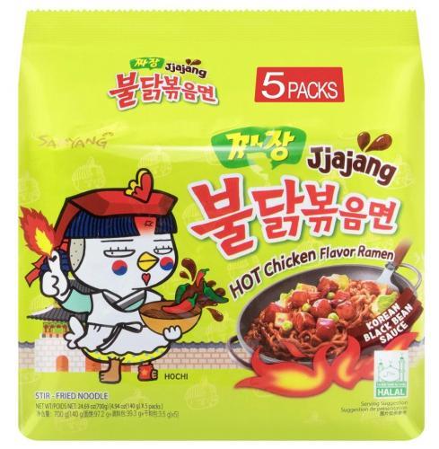 韩国 三养 火鸡面 炸酱味 140g* 5包装