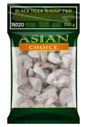 ASIAN CHOICE 黑虎虾 去头 去壳 去虾线 16/20 700G
