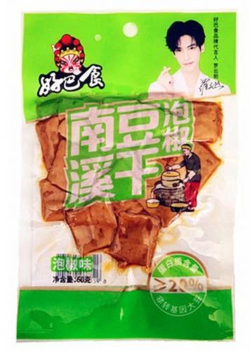 中国 好巴食 南溪豆腐干 泡椒味 95g