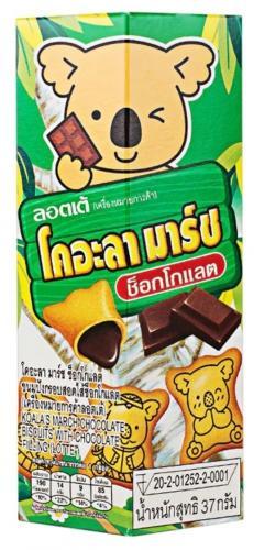 泰国 乐天 考拉巧克力饼干 家庭装195g