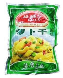 中国 绿鹿 萝卜干 500g