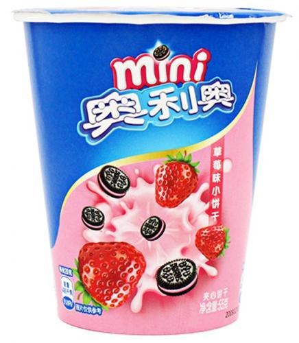 中国 亿滋 奥利奥 草莓味小饼干 55g