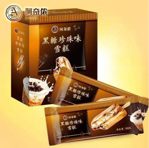 台湾 阿奇儂 黑糖珍珠雪糕 80gx4