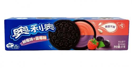 中国 亿滋 奥利奥夹心饼干   蓝莓味 & 树莓味 97g