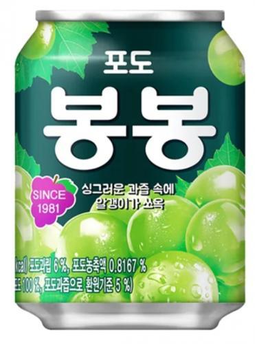 韩国 BONGBONG 葡萄汁 238ml