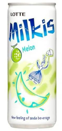 韩国 乐天 牛奶碳酸饮料 哈密瓜味 250ML