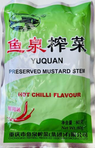 鱼泉榨菜玉泉辣椒味80G