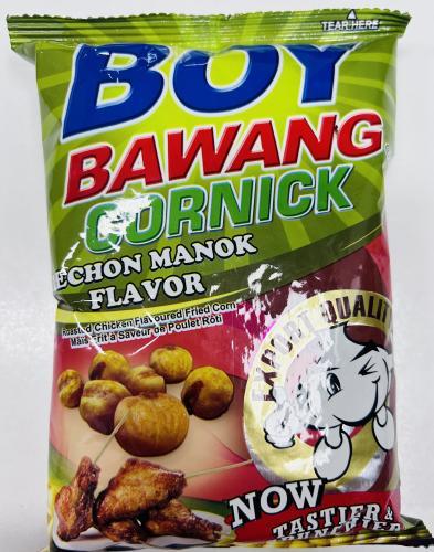 Boy Bawang Cornick Lechon Manok风味（玉米零食鸡肉味）90G