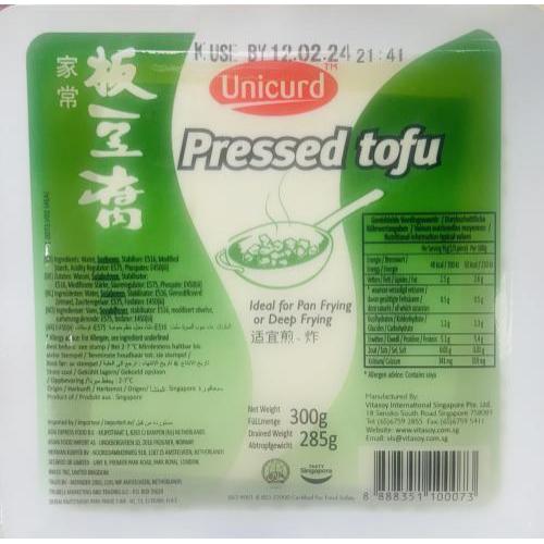 Unicurd 硬豆腐老豆腐板豆腐300克