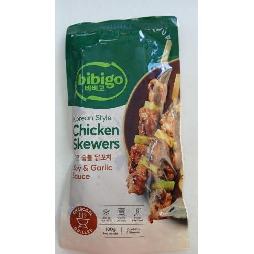 Bibigo 韩国酱油蒜香鸡肉串 180克