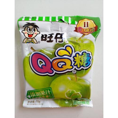 中国 旺仔 QQ 糖 青苹果味 70G