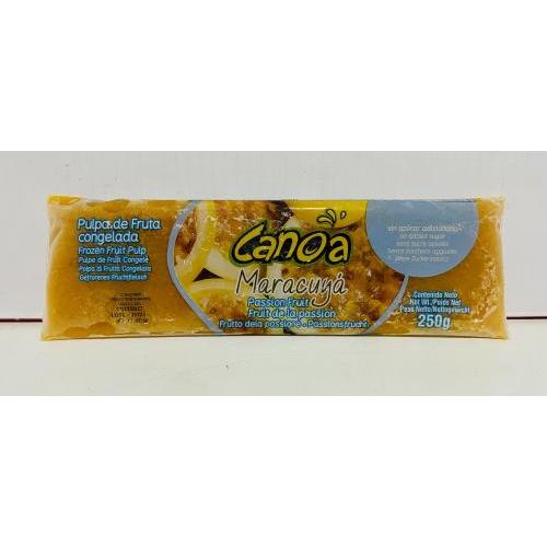 Canoa frozen passion fruit pulp maracuya 250g