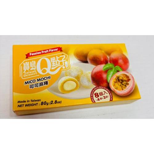 宝岛Q点子 百香果味 可可麻薯麻糬 80克