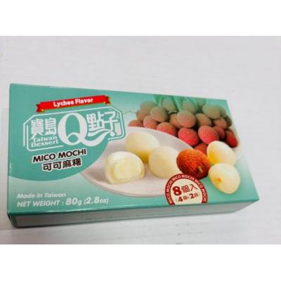 宝岛Q点子 荔枝味 可可麻薯麻糬 80克