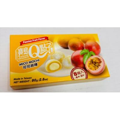 宝岛Q点子 百香果味 可可麻薯麻糬 80克