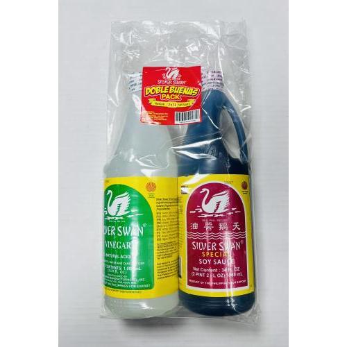 Silver swan 菲律宾醋和酱油 特惠装1000毫升x2