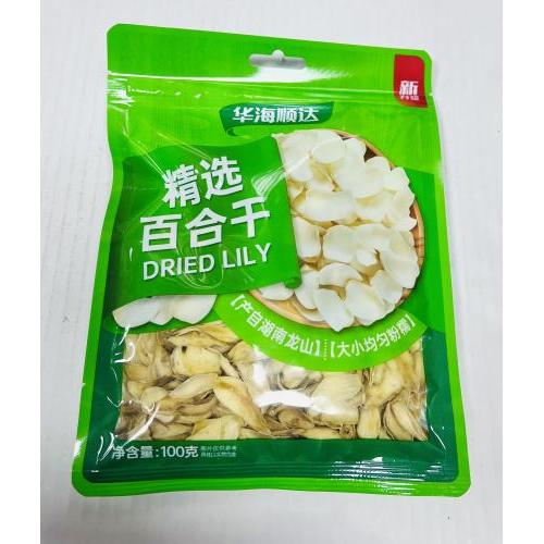 华海顺达 精选百合干 100克