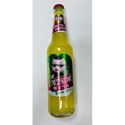 宏宝莱 果汁汽水 凤梨味 520毫升