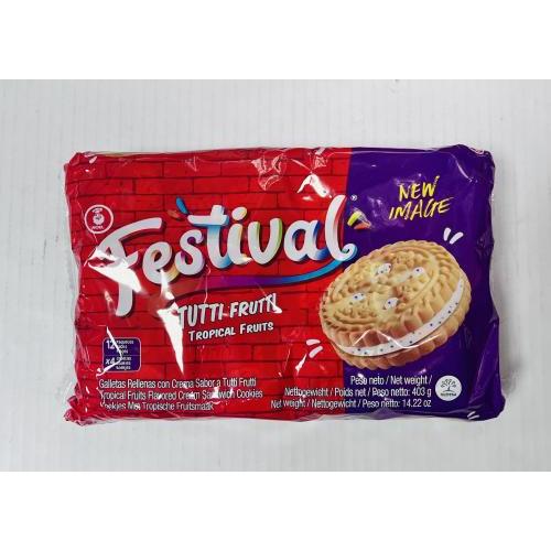 Festival tropical fruits flavor biscuits 403g