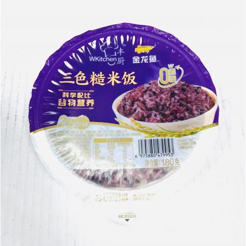 金龙鱼 三色糙米饭 180克