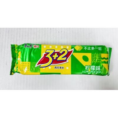 康师傅 3+2 苏打夹心饼干 柠檬味 125克