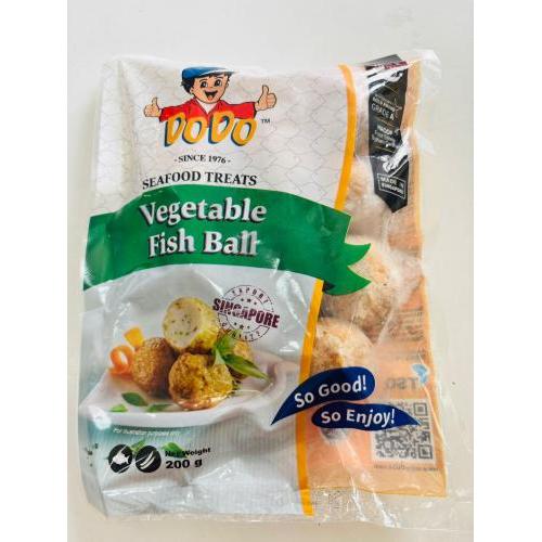 Dodo 新加坡 蔬菜鱼丸 200克