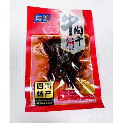 与美 牛肉干 麻辣味 50克