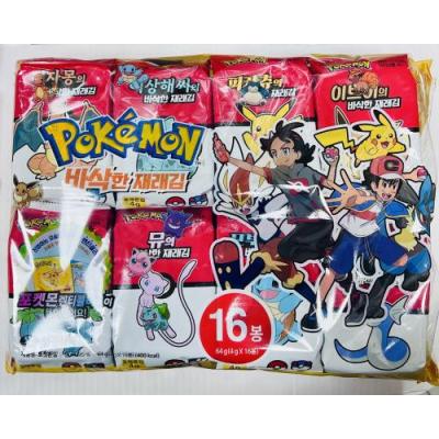 日本神奇宝贝 海苔16包装 含卡片 4克x16包