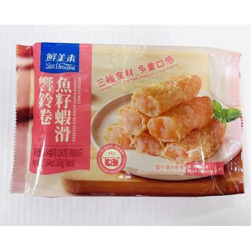 鲜美来 响铃卷鱼籽虾滑 160克