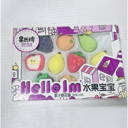 果历琦 水果宝宝棉花糖 100克