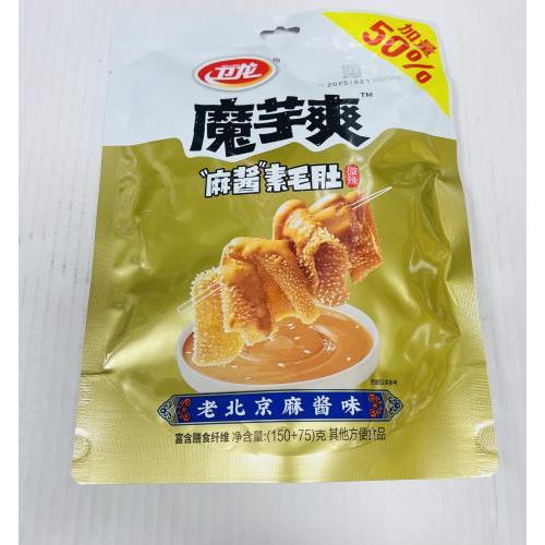 卫龙 魔芋爽 麻酱素毛肚 微辣 225克