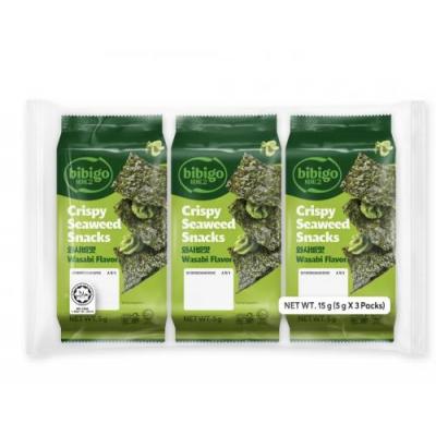 Bibigo 必品阁 韩国调味海苔 芥末味 5克x3包