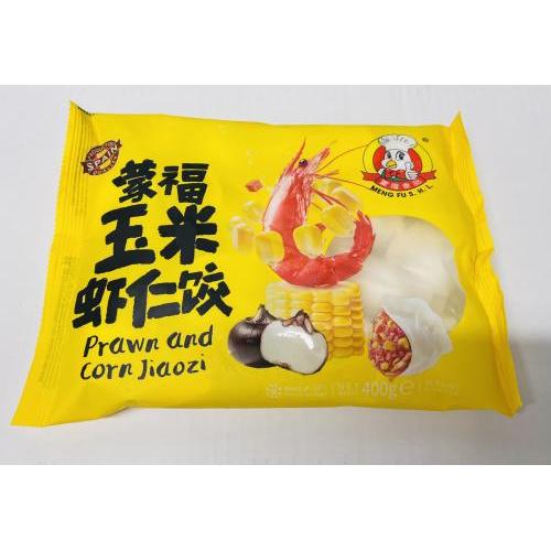 蒙福玉米虾仁饺400G
